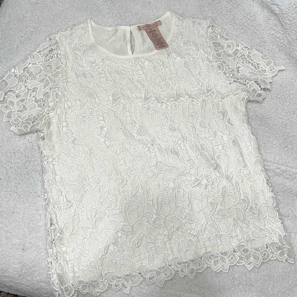 Ivory Lace Top